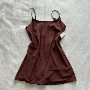 NWOT: Abercrombie Traveler Dress - Dark Brown, size LARGE TALL